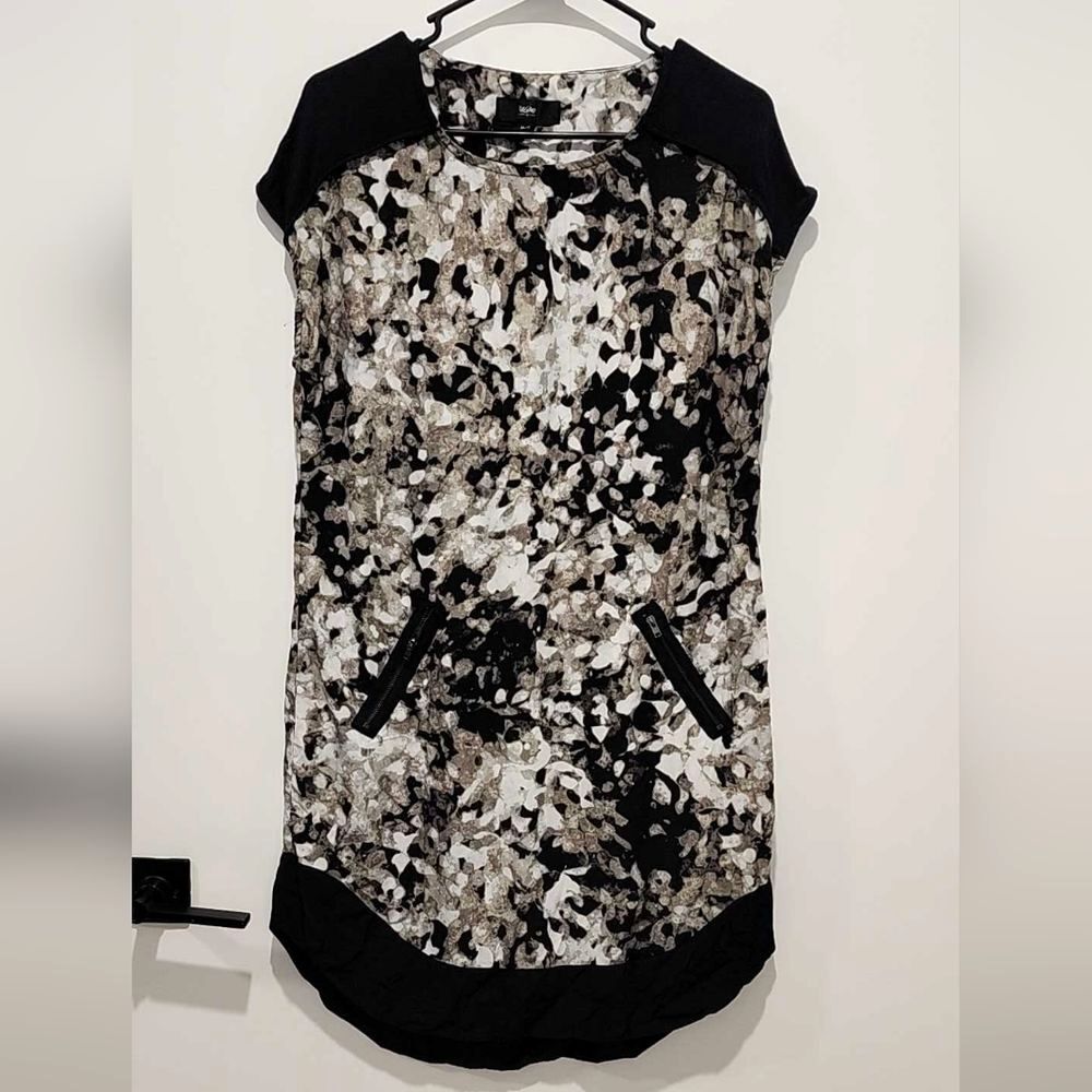 Mossimo Supply Co. Black and White Patterned Dress